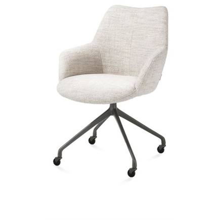 XOOON aluminium frame wielen grafiet - stof Luton crème Creme