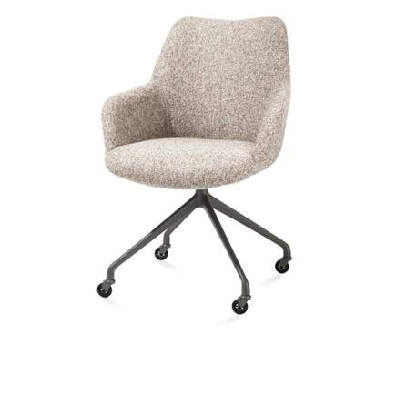 XOOON aluminium frame wielen grafiet - stof Luton crème Koper