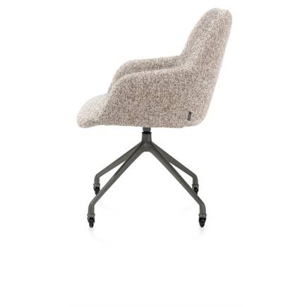 XOOON aluminium frame wielen grafiet - stof Luton crème Koper
