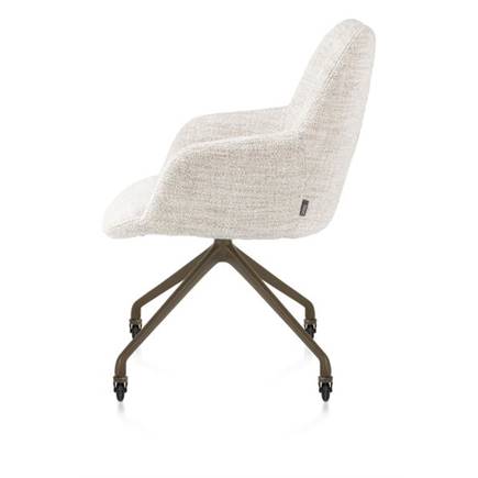 XOOON aluminium frame wielen steelbrown - stof Luton Creme