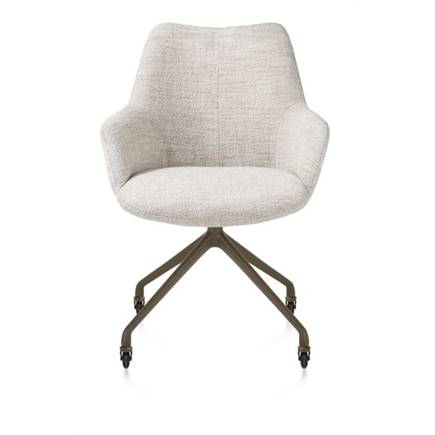 XOOON aluminium frame wielen steelbrown - stof Luton Creme