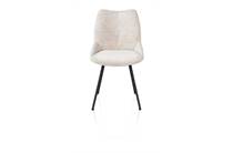 XOOON MATS eetkamerstoel 4-pootjes - rough off black - Luton Creme