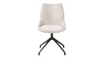 XOOON MATS eetkamerstoel draaibaar - rough off black - Luton Creme