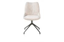 XOOON MATS eetkamerstoel draaibaar - grafiet - Luton Creme