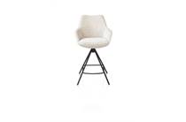 XOOON MATS barkruk metalen 4-pootjes - rough off black - Luton Creme