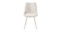 XOOON MATS eetkamerstoel 4-pootjes - creme - Luton Creme