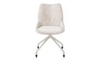 XOOON MATS eetkamerstoel wielen - creme - Luton Creme