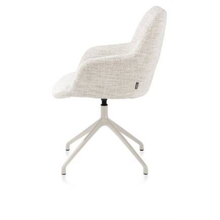 XOOON aluminium frame 4-poots - draaibaar creme - stof Luton Creme