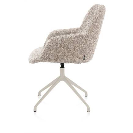 XOOON aluminium frame 4-poots - draaibaar creme - stof Luton Koper