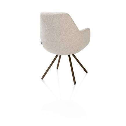 XOOON met draaifunctie, incl. pocket, stof Cloudy, frame steel brown Beige