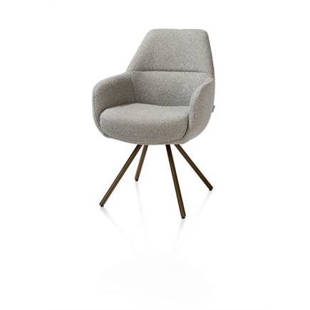 XOOON met draaifunctie, incl. pocket, stof Cloudy, frame steel brown Olijf