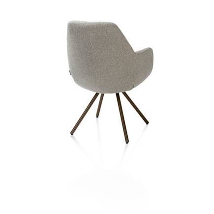 XOOON met draaifunctie, incl. pocket, stof Cloudy, frame steel brown Olijf