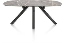XOOON MINATO ronde tafel eetkamertafel - ovaal - 240 x 110 cm. Lichtgrijs