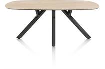 XOOON eetkamertafel - ovaal - 240 x 110 cm. Light Natural Oak ronde tafel