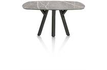 XOOON MINATO ronde tafel eetkamertafel - ovaal - 150 x 105 cm. Lichtgrijs