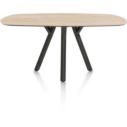XOOON bartafel - ovaal - 240 x 110 cm. (hoogte: 92 cm.) Light Natural Oak