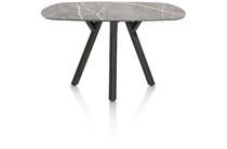 XOOON MINATO ronde tafel bartafel - ovaal - 200 x 105 cm. (hoogte: 92 cm.) Lichtgrijs