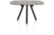 XOOON MINATO ronde tafel bartafel - ovaal - 200 x 105 cm. (hoogte: 92 cm.) Lichtgrijs