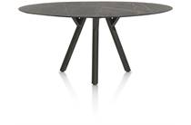 XOOON MINATO bartafel ellips - 240 x 110 cm. (hoogte: 92 cm.) Onyx