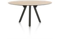 XOOON ellips - 210 x 105 cm. (hoogte: 92 cm.) Light Natural Oak bartafel