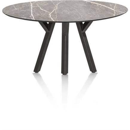 XOOON ellips - 180 x 100 cm. (hoogte: 92 cm.) Lichtgrijs