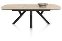 XOOON ovaal - 180 (+ 60) x 110 cm. Light Natural Oak uitschuiftafel