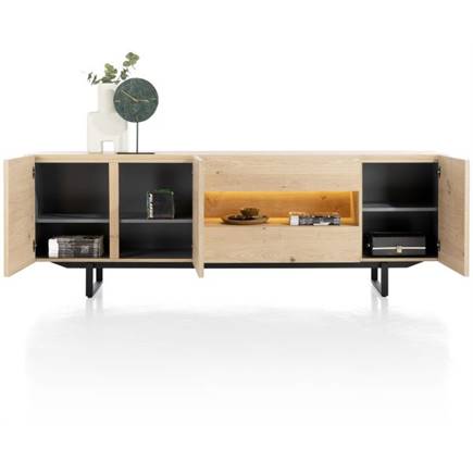 XOOON 237 cm - 3-deuren + 2-laden (+ LED)