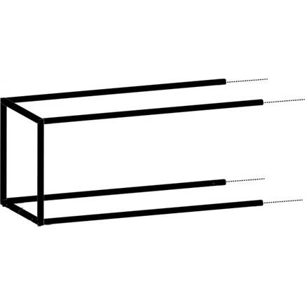 XOOON aanbouwrek 90 cm - 1 nivo hoog - 1 staander