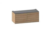 XOOON MODULO bergkast kast 90 cm - laag - 1 nivo - 2-deuren Natural