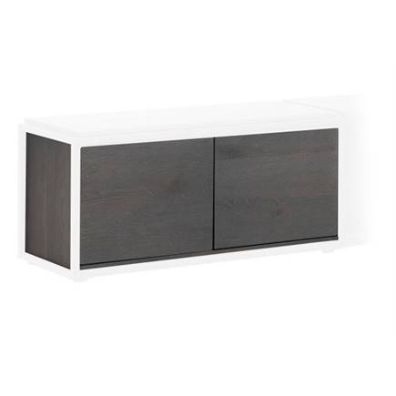 XOOON kast 90 cm - laag - 1 nivo - 2-deuren Onyx