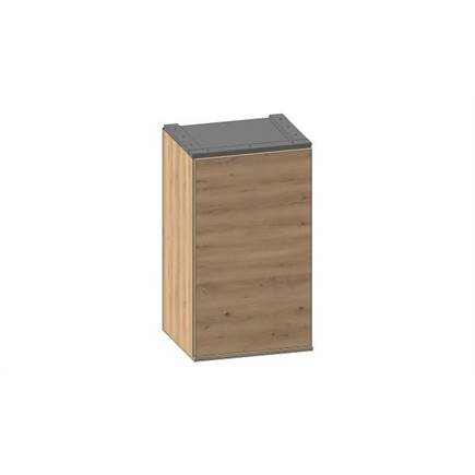 XOOON kast 45 cm - hoog - 2 nivo's - 1-deur Natural