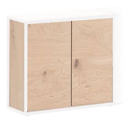 XOOON kast 90 cm - hoog - 2 nivo's - 2-deuren Natural