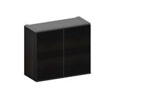 XOOON kast 90 cm - hoog - 2 nivo's - 2-deuren Onyx bergkast