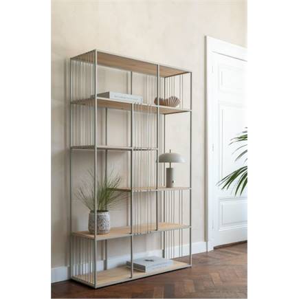 XOOON bank 160x43cm - massief eiken - houten pootjes - inclusief kussen
