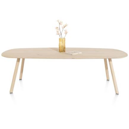 XOOON eetkamertafel 270 x 120 cm - deens ovaal - houten poot
