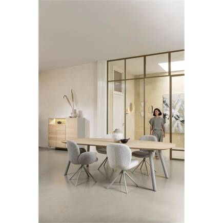 XOOON 180 x 100 cm - rechthoek - houten poot