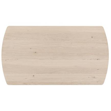 XOOON 210 x 100 cm - rechthoek - metalen poot Silk Grey Naturel