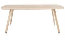 XOOON NIORA eetkamertafel 210 x 100 cm - rechthoek - houten poot