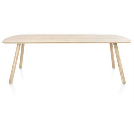 XOOON 240 x 100 cm - rechthoek - houten poot