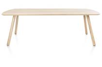 XOOON NIORA eetkamertafel 240 x 100 cm - rechthoek - houten poot