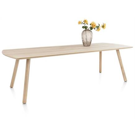 XOOON 270 x 100 cm - rechthoek - houten poot