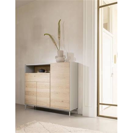 XOOON dressette 148 cm - 3-deuren + 1-lade + 1-niche