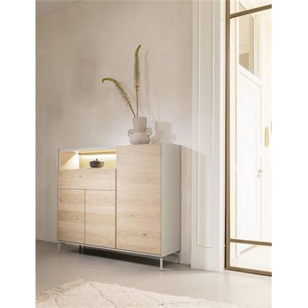 XOOON dressette 148 cm - 3-deuren + 1-lade + 1-niche