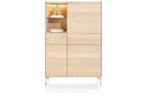 XOOON NIORA bergkast 120 cm - 3-deuren + 2-laden + 1-niche
