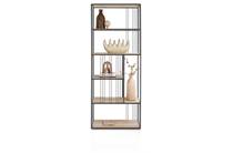 XOOON NIORA bergkast roomdivider 80 cm Metal Graphite