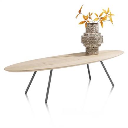 XOOON 150 x 50 cm - eiken fineer Metal Graphite