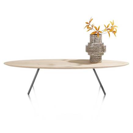 XOOON 150 x 50 cm - eiken fineer Metal Graphite