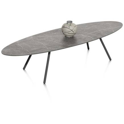 XOOON 150 x 50 cm - HPL marmer licht grijs Metal Graphite