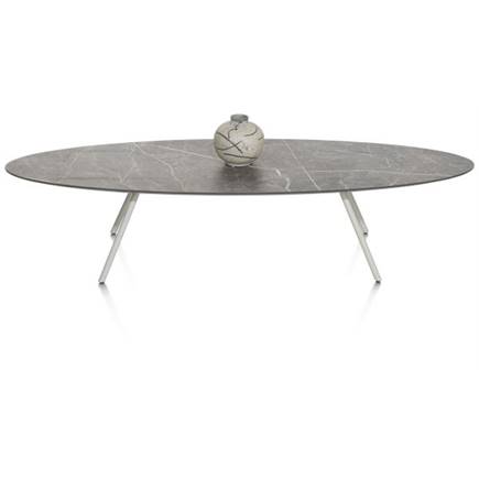 XOOON 150 x 50 cm - HPL marmer licht grijs Silk Grey