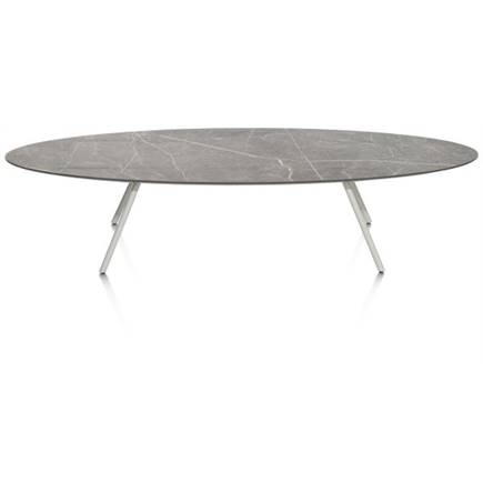 XOOON 150 x 50 cm - HPL marmer licht grijs Silk Grey